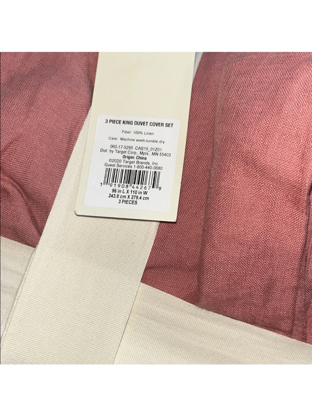 Casaluna King 100% Linen Duvet Cover & Sham Set